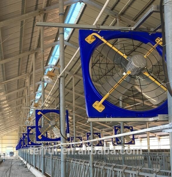 Su Soğutma Sistemi Endüstriyel Egzoz Ventilatörü EC veya DC Motor Tavuk Ventilatörü