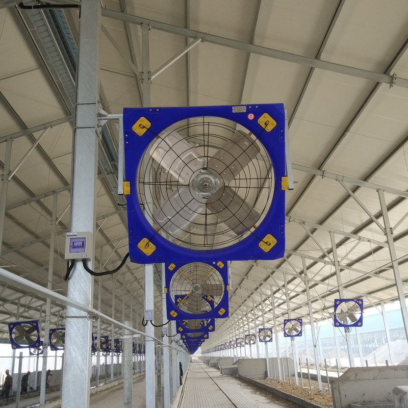 Modern Endüstriyel Fan, üstün hava akışı için 6 metre uzaklıkta rüzgar hızı 5m/s
