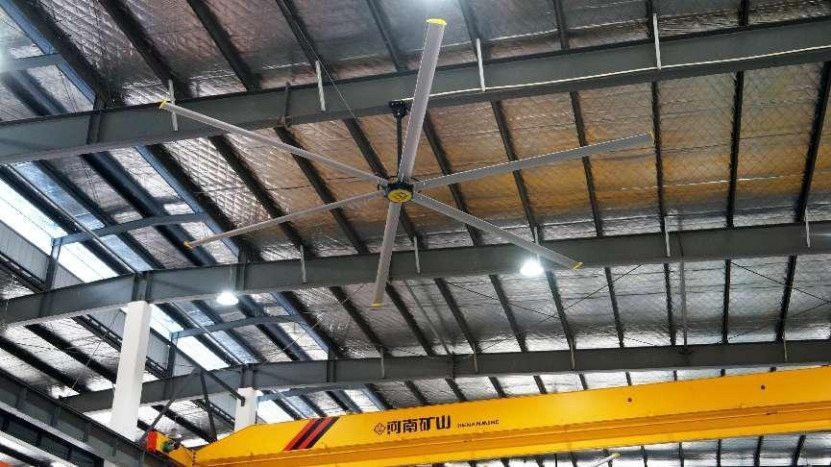 Hava akışı metal tavan monte endüstriyel fan IP55 motor koruma derecesi ve 2.8A nominal akım