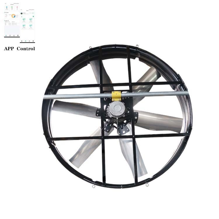 Güç Endüstriyel Egzoz Fan 2000W Giriş 345r/min Dönüş Hızı 20%-100% Hız Kontrolü