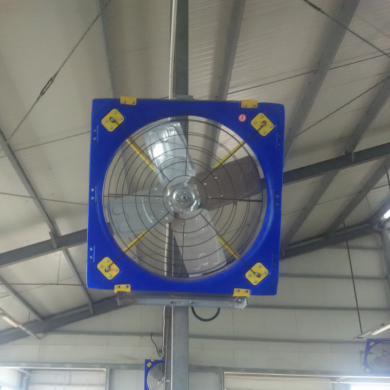 Hava akışı Dolaşım Fan PE Çerçeve Hayvancılık Havalandırma 38/0.96m Blade Diameter 410w Girdi Gücü