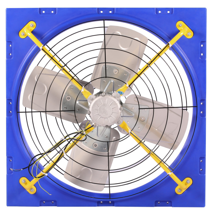 Hayvancılık Havalandırma Dolaşım Ventilatörü Çift katman PE Çerçeve 28273m3/h Hava akışı 1.1A Akım