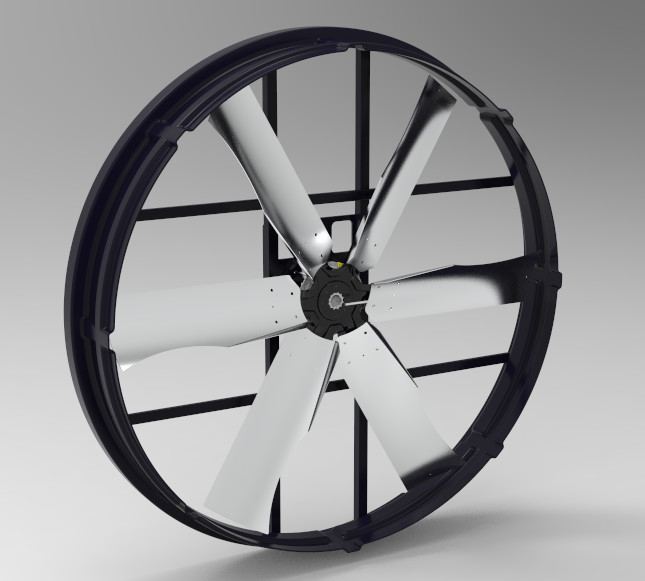 Endüstriyel Panel Fan Max hava akışı ile 120193 m3/h ve 60 m3/h Kapasite Dönüştürme