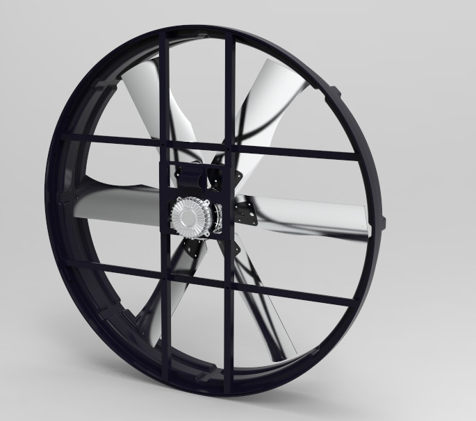 Endüstriyel Panel Fan Max hava akışı ile 120193 m3/h ve 60 m3/h Kapasite Dönüştürme