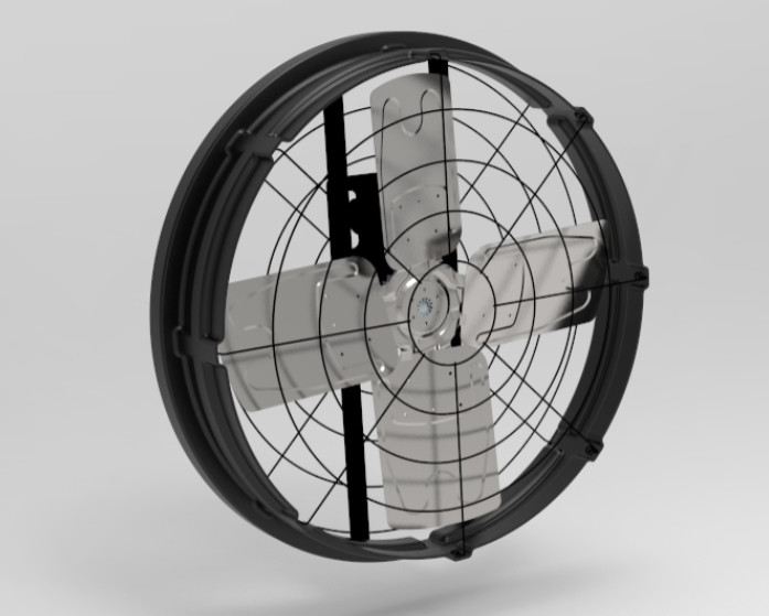 Hayvanlık Ahırı Fanları Gürültü ≤69dB 1122*1122*306mm Çerçeve Boyutu Ve 300w Giriş Gücü