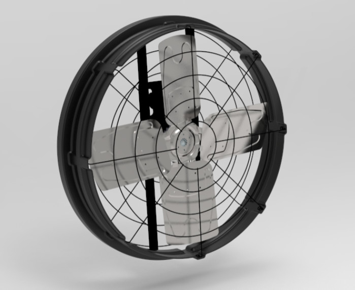 Hayvanlık Ahırı Fanları Gürültü ≤69dB 1122*1122*306mm Çerçeve Boyutu Ve 300w Giriş Gücü