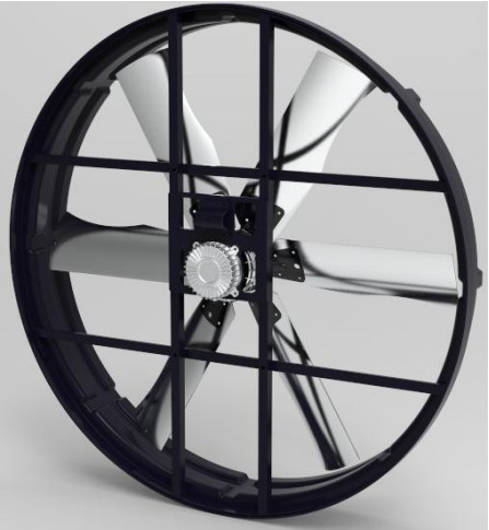 Endüstriyel egzoz 72006m3/h hava akışı 1200W gücü düşük gürültü seviyesi ve geniş uygulama ile 55'''panel fan