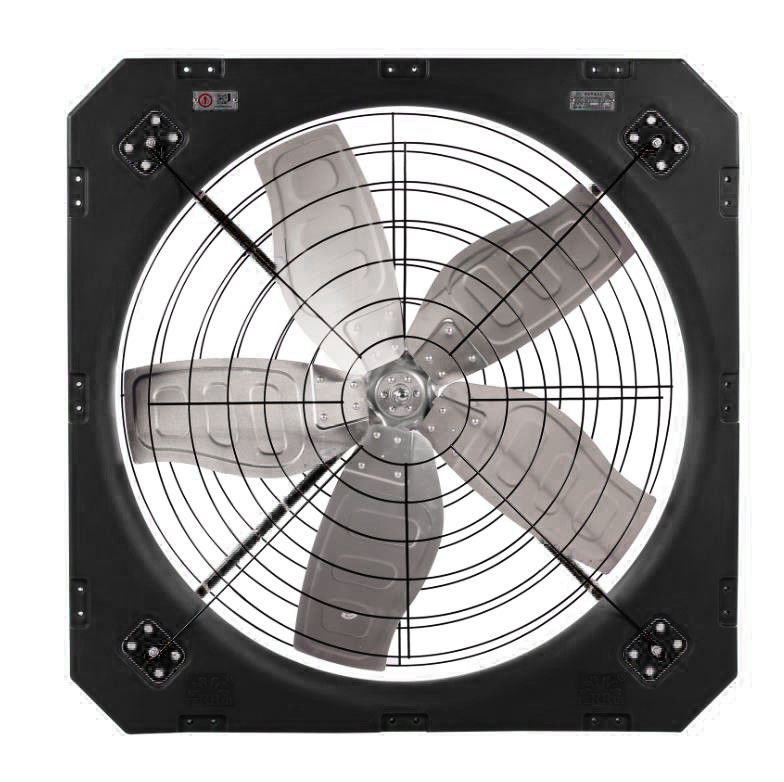 610RPM Dönüş Hızı Doğrudan Sürüş Modu ve 50-60HZ Frekansı olan Hayvancılık Havalandırma Fanları