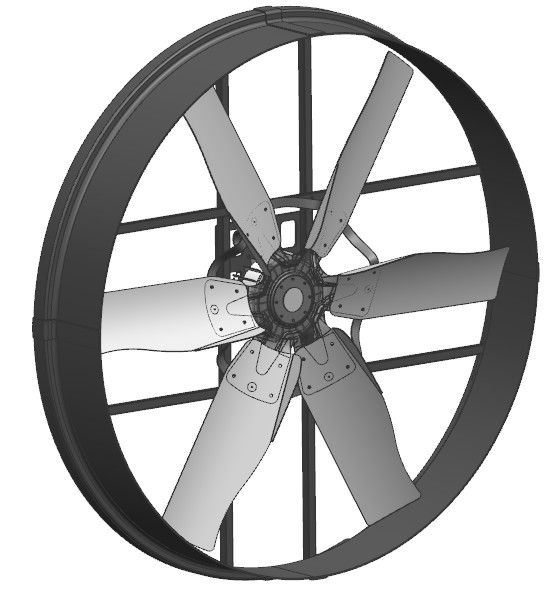 Enerji tasarrufu ve dış rotor kalıcı mıknatıs fırçasız DC motorla donatılmış tavuk fanı