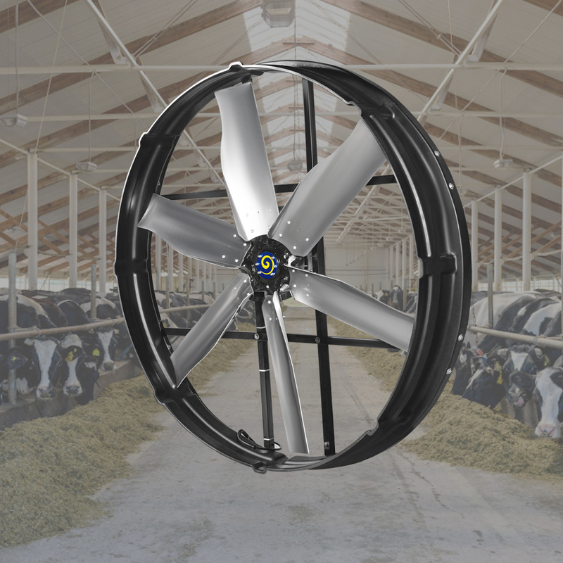 IP55 Egzoz Fan Motoru 120000m3/h Hava akışı 72 Blade Diameter 380-480V Güç kaynağı